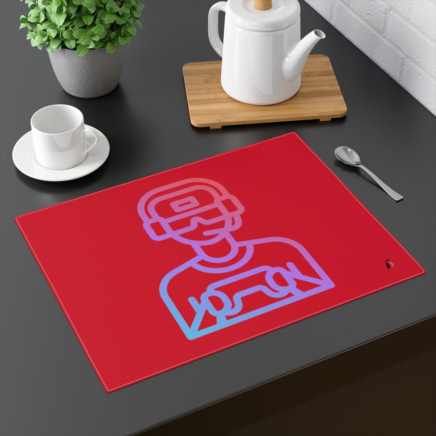 Placemat, 1pc: Gaming Dark Red