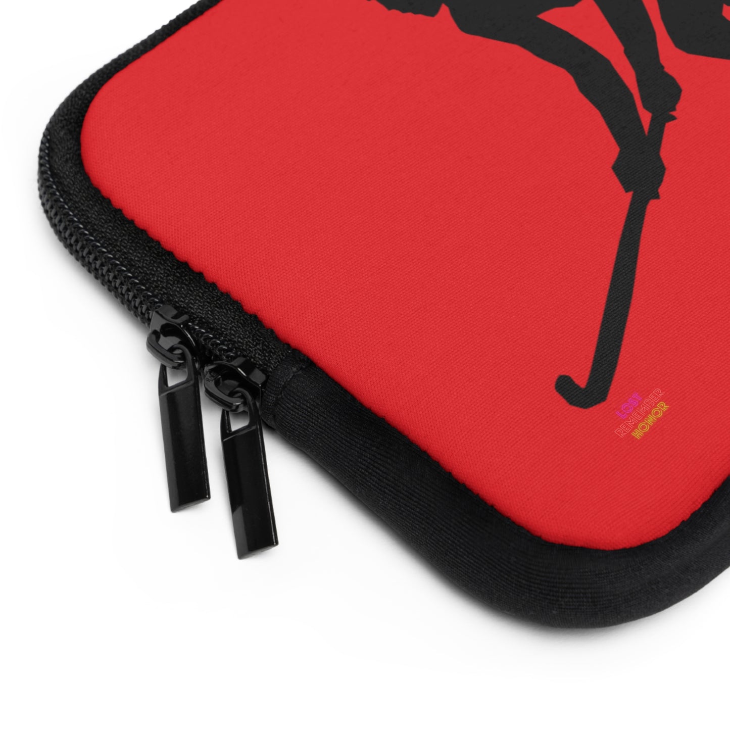 Laptop Sleeve: Hockey Red