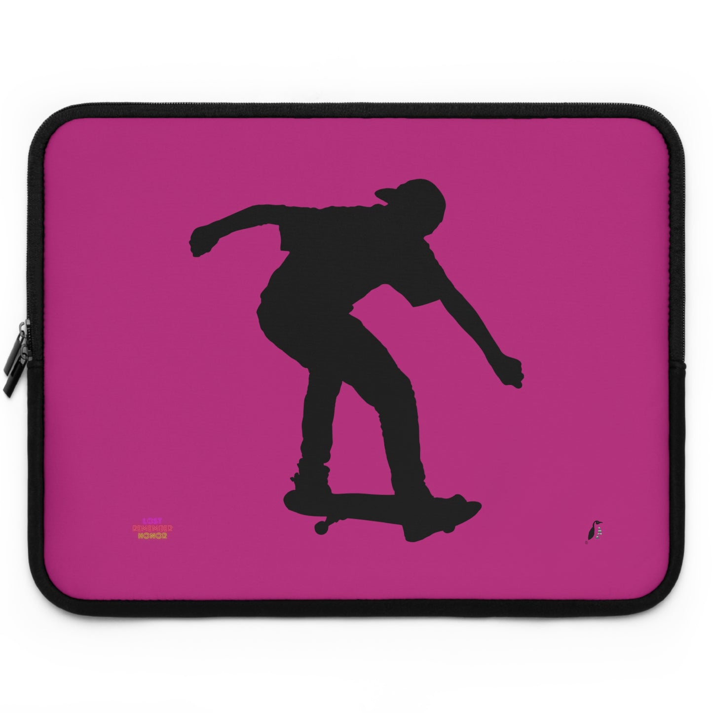 Laptop Sleeve: Skateboarding Pink