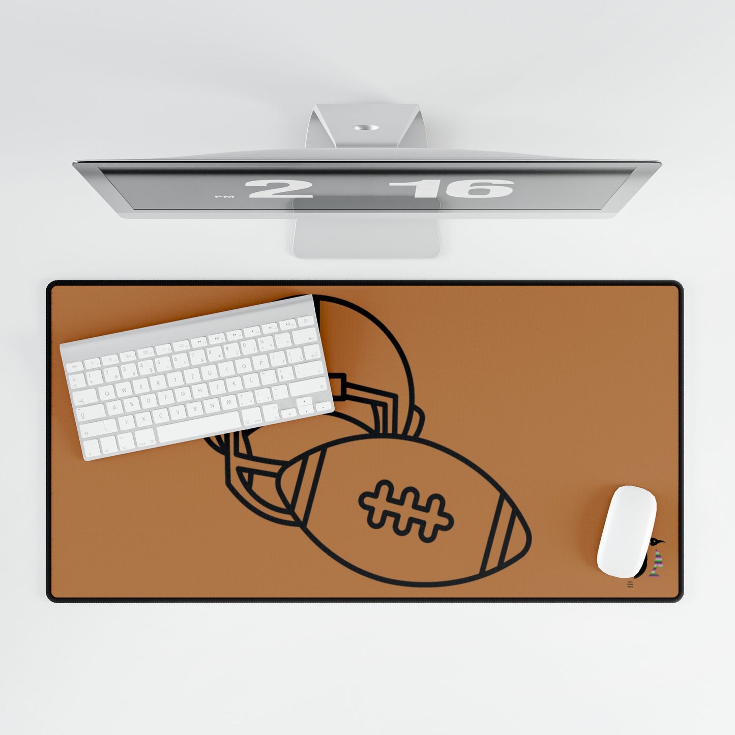 Desk Mats: Football Lite Brown