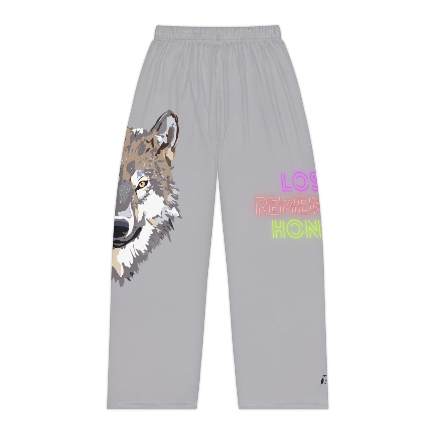 Pambabaeng Pajama Pants: Wolves Lite Gray 