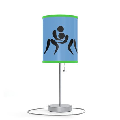 Lamp on a Stand, US|CA plug: Wrestling Lite Blue