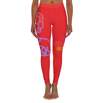 Women's Spandex Leggings: Gaming Red