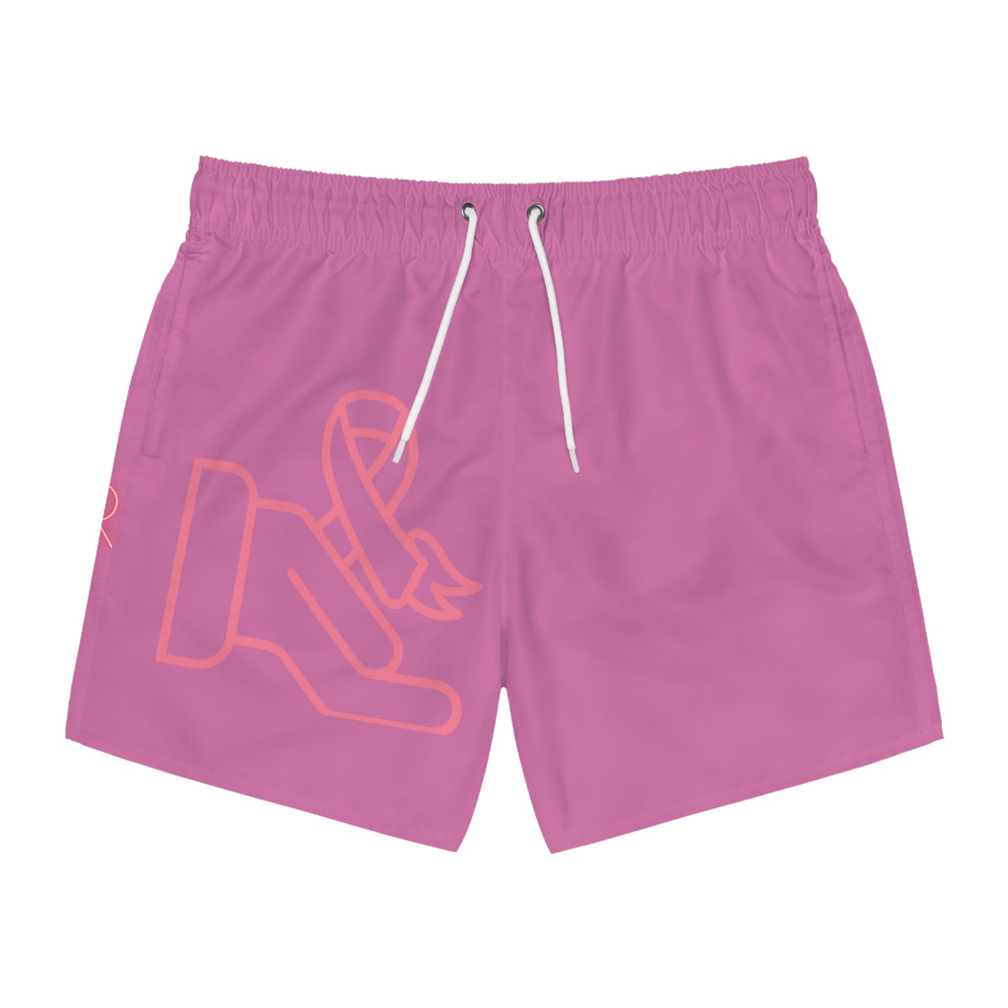 Swim Trunks: Fight Cancer Lite Pink