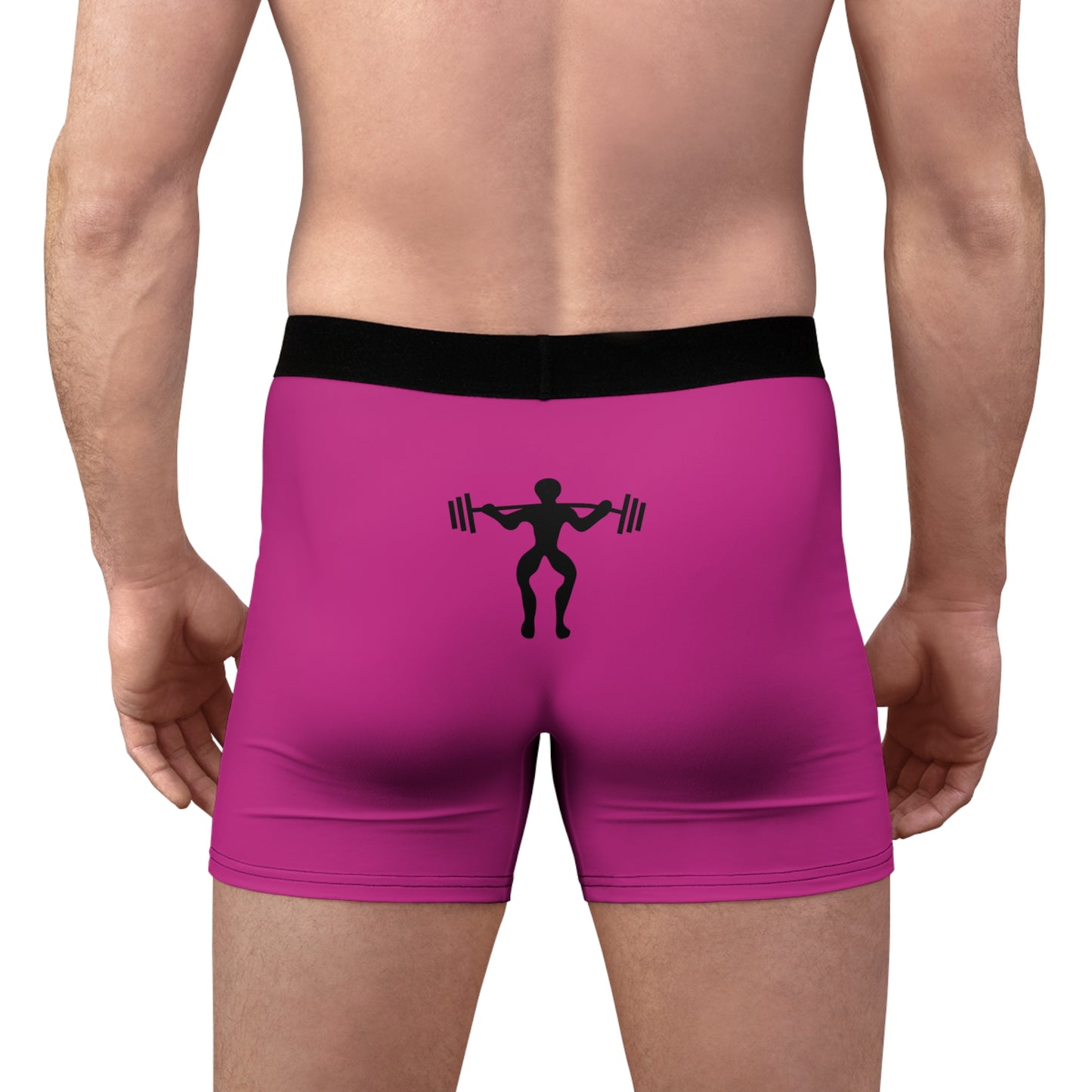 Men's Boxer Briefs: Weightlifting Pink