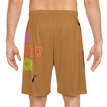 Basketball Shorts: Dance Lite Brown