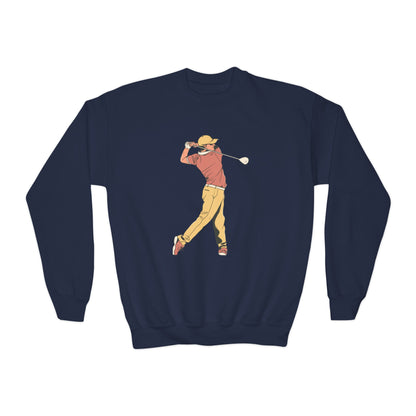 Youth Crewneck Sweatshirt: Golf 