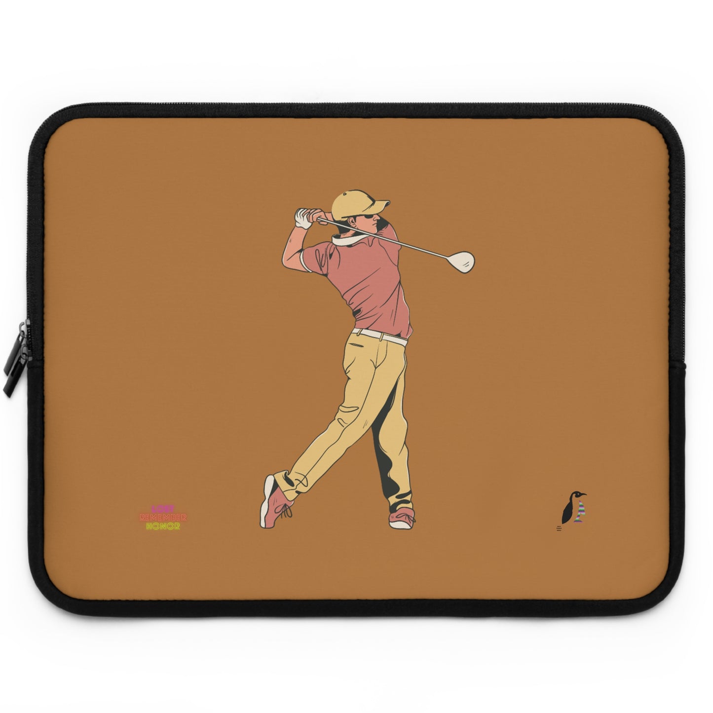 Laptop Sleeve: Golf Lite Brown