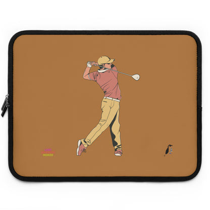 Laptop Sleeve: Golf Lite Brown