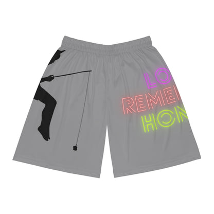 Basketball Shorts: Fishing Grey