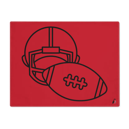 Placemat, 1pc: Football Dark Red