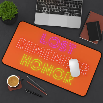 Desk Mat: Lost Remember Honor Orange