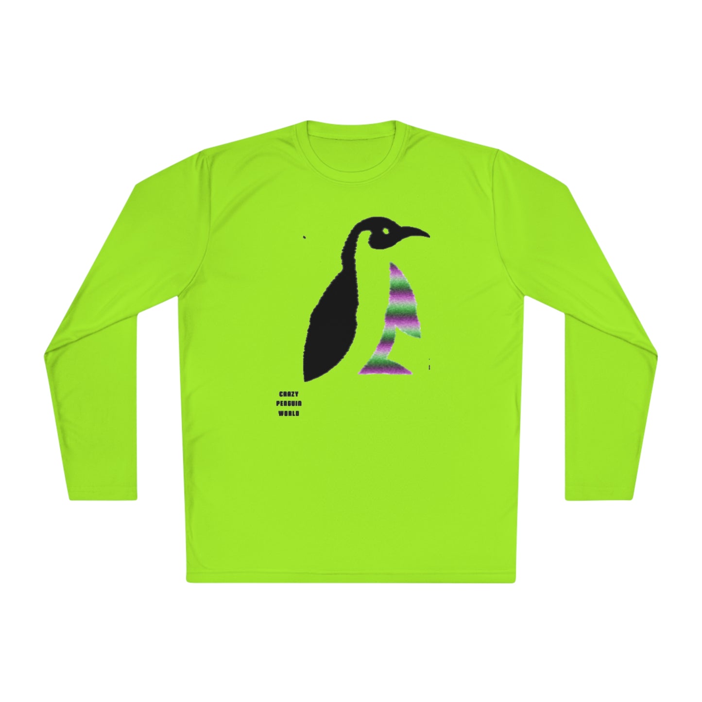 Lightweight Long Sleeve Tee: Crazy Penguin World Logo #2