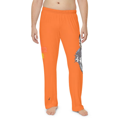 Men's Pajama Pants: Wolves Crusta