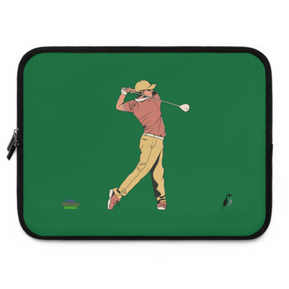 Laptop Sleeve: Golf Dark Green