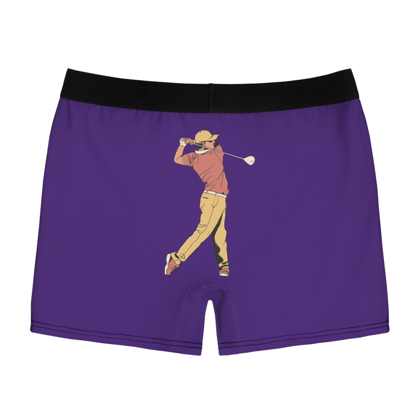 Men's Boxer Briefs: Golf Purple