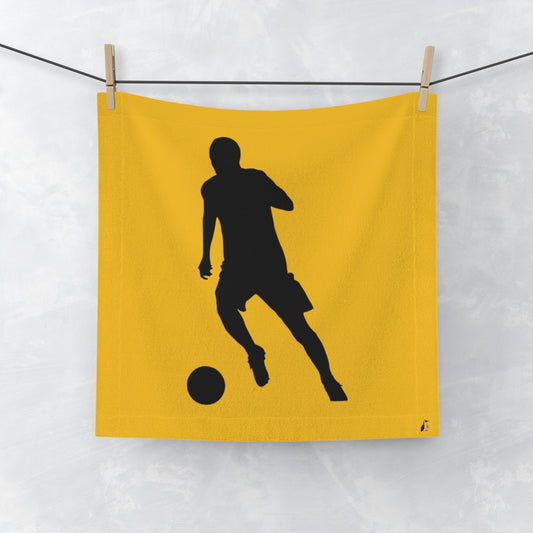 Face Towel: Soccer Yellow
