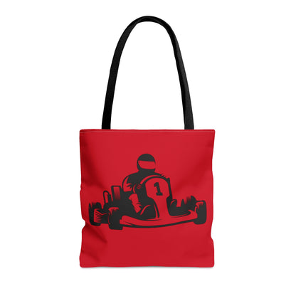 Tote Bag: Racing Dark Red