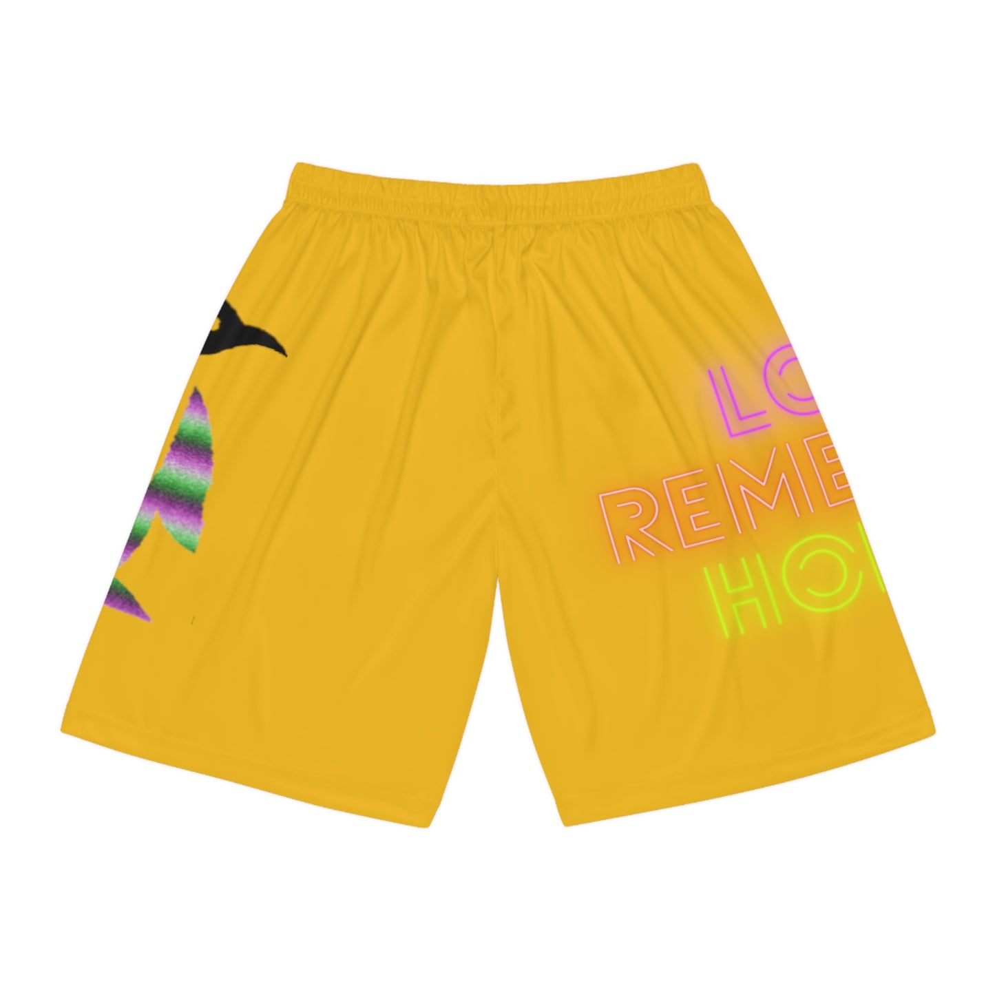 Basketball Shorts: Lost Remember Honor Yellow