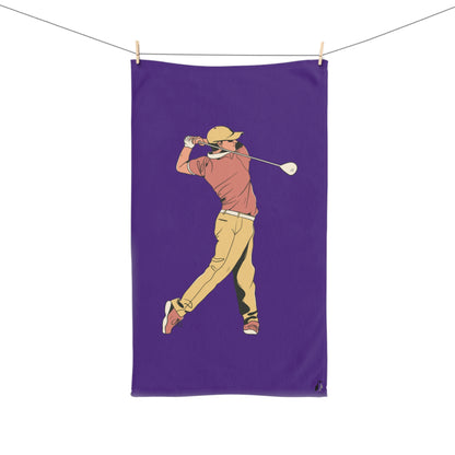 Hand Towel: Golf Purple