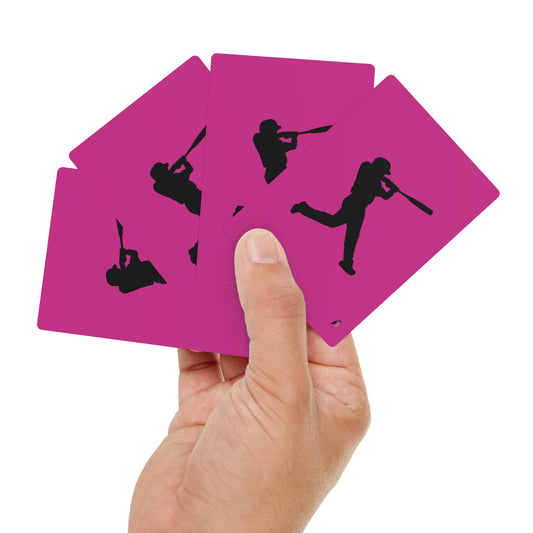 Poker Cards: Baseball Pink