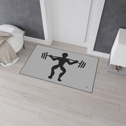 Heavy Duty Floor Mat: Weightlifting Lite Grey