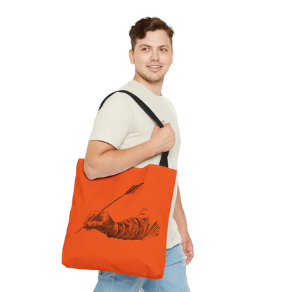 Tote Bag: Writing Orange