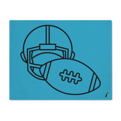 Placemat, 1pc: Football Turquoise