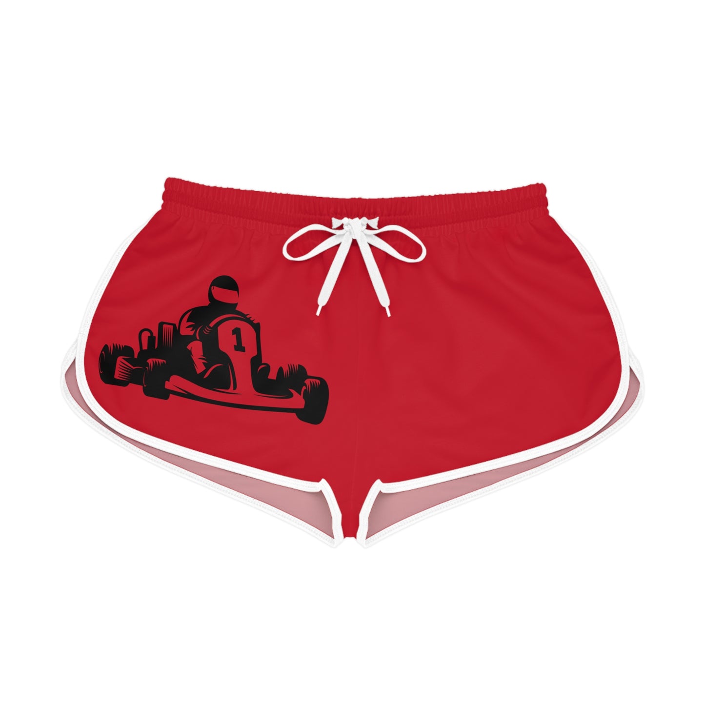 Women's Relaxed Shorts: Racing Dark Red