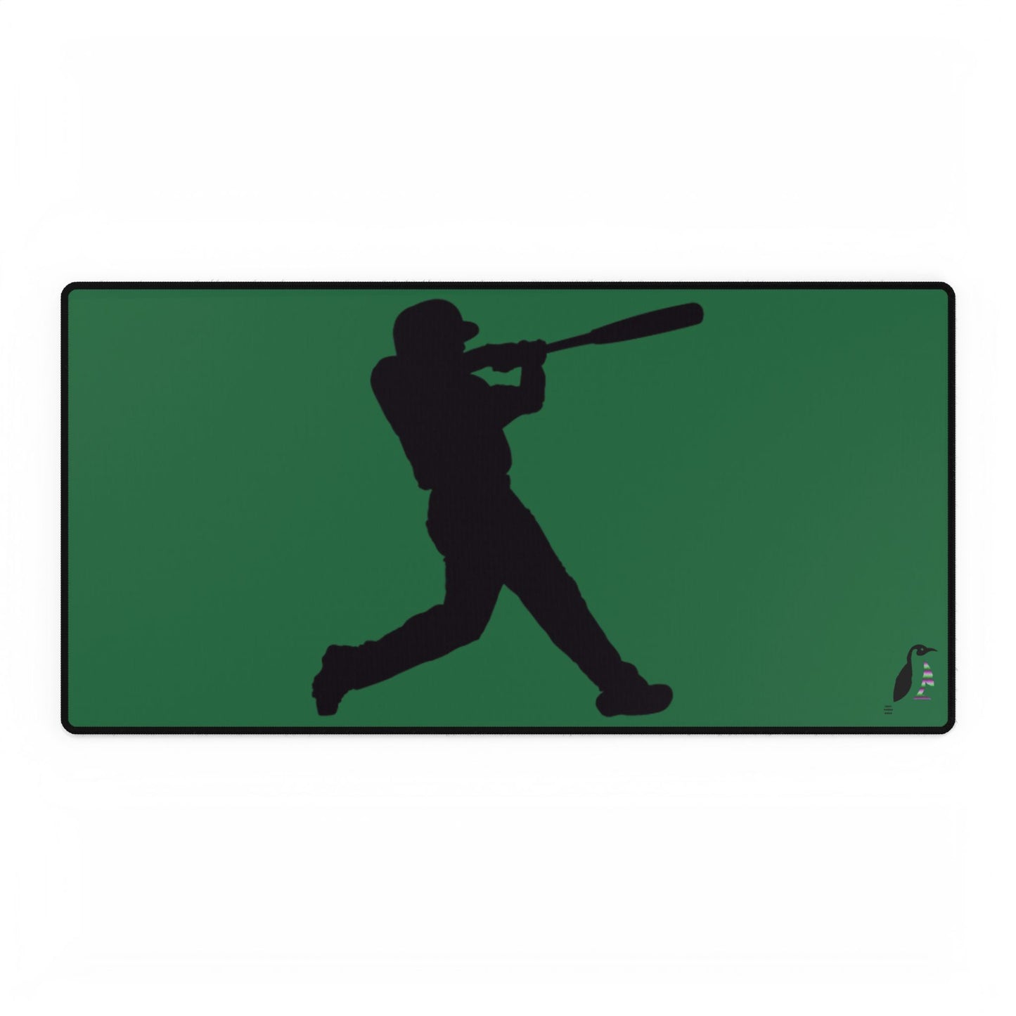 Desk Mats: Baseball Dark Green