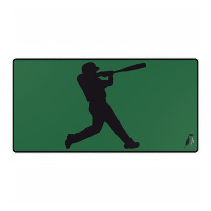 Desk Mats: Baseball Dark Green