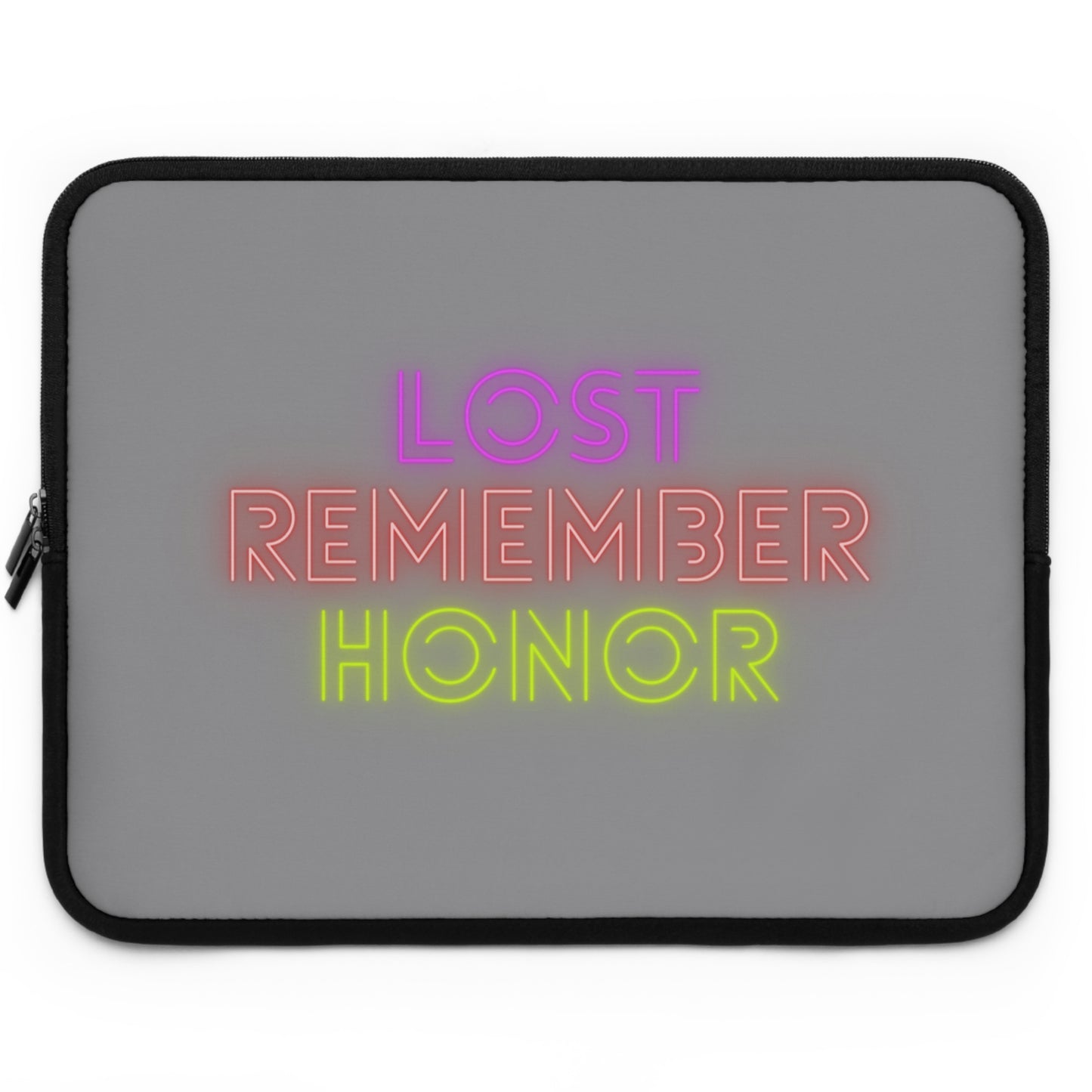 Laptop Sleeve: Lost Remember Honor Grey