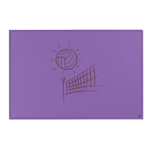 Area Rug (Rectangle): Volleyball Lite Purple