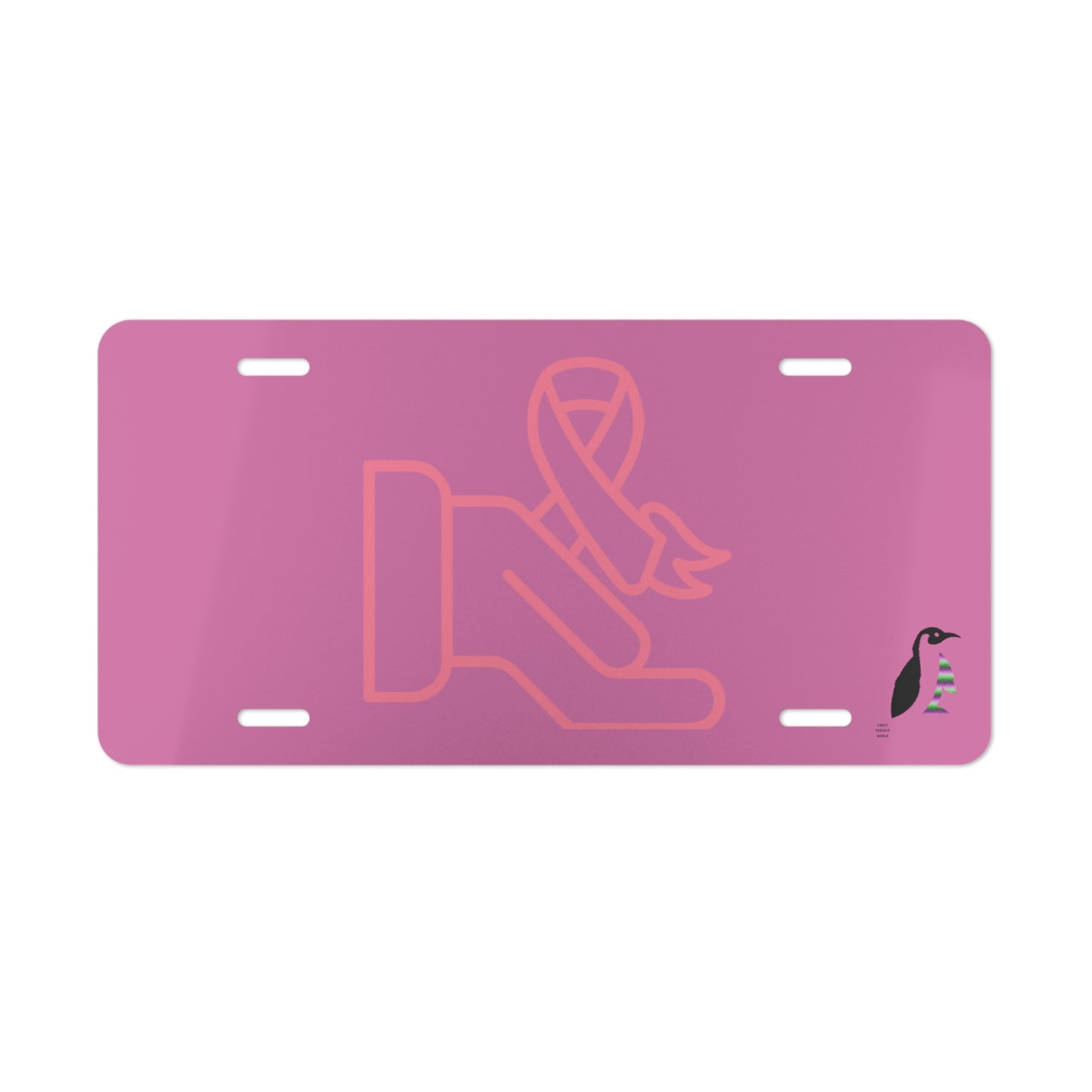 License Plate: Fight Cancer Lite Pink