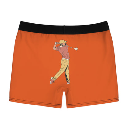 Men's Boxer Briefs: Golf Orange