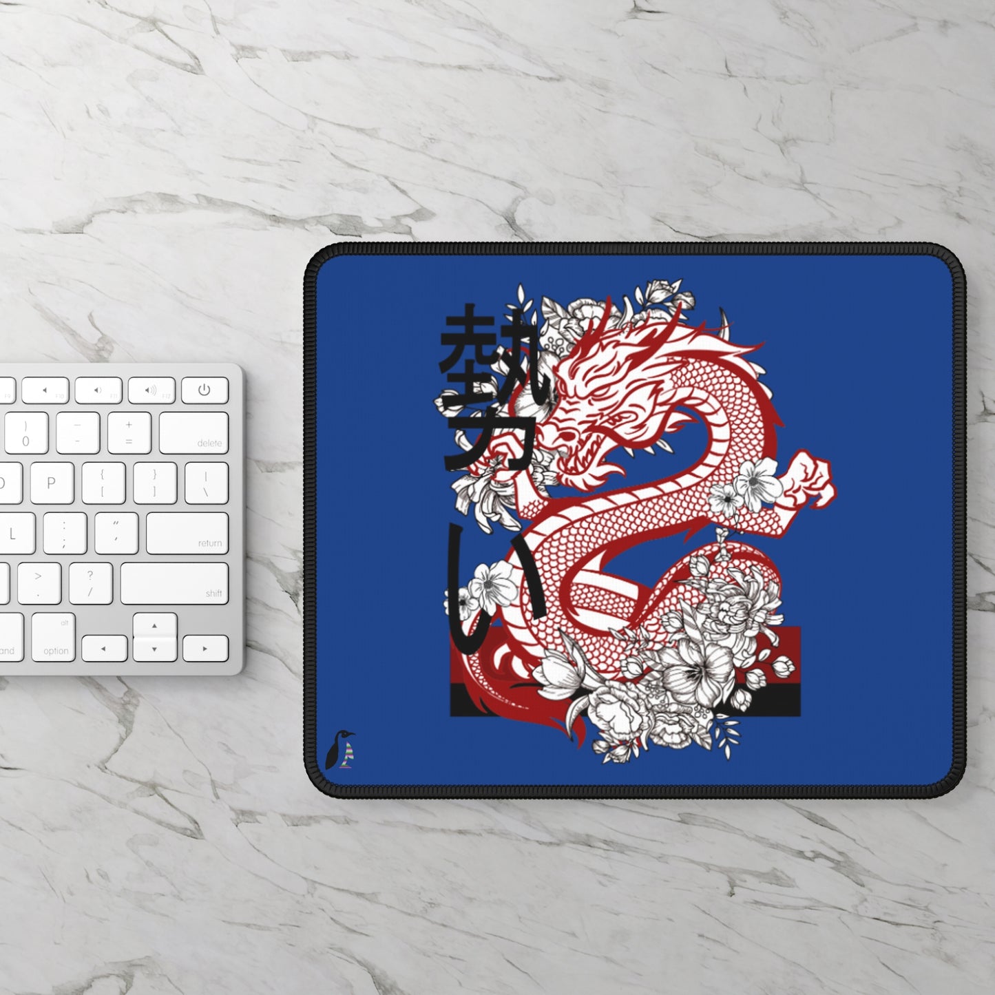 Gaming Mouse Pad: Dragons Dark Blue