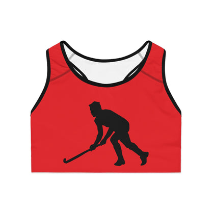 Sports Bra: Hockey Red