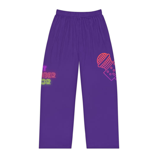 Pambabaeng Pajama Pants: Music Purple 