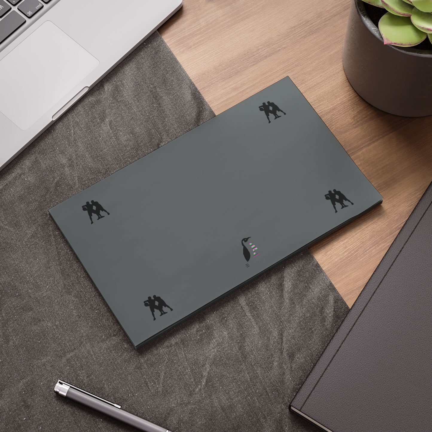 Post-it® Note Pads: Basketball Dark Grey