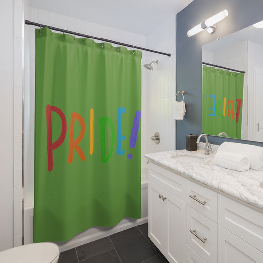 Shower Curtains: #1 LGBTQ Pride Green