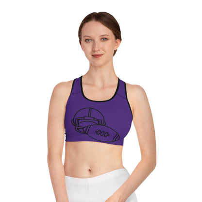 Sports Bra: Football Purple