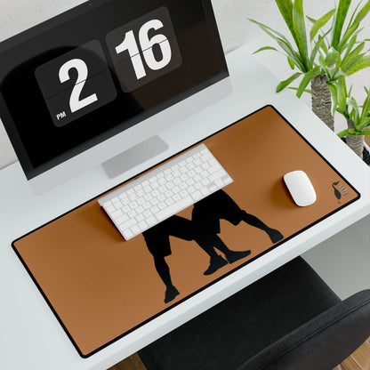 Desk Mats: Basketball Lite Brown