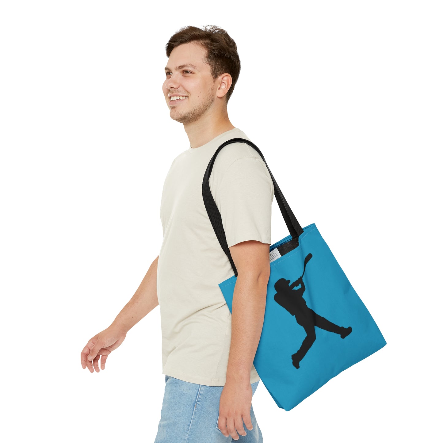 Tote Bag: Baseball Turquoise