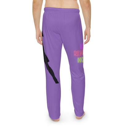 Men's Pajama Pants: Soccer Lite Purple