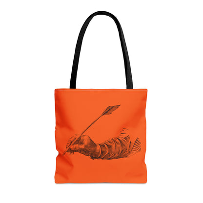 Tote Bag: Writing Orange