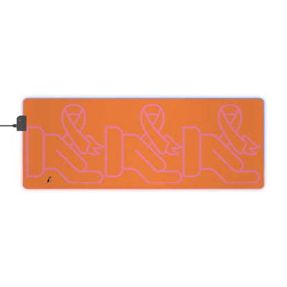 LED Gaming Mouse Pad: Fight Cancer Crusta