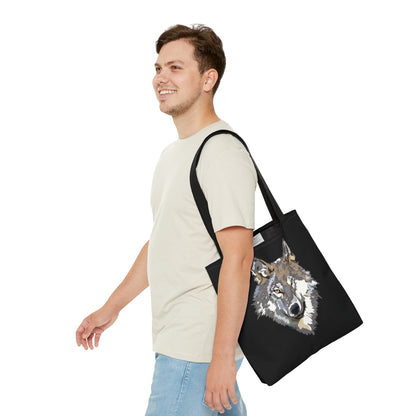 Tote Bag: Wolves Black