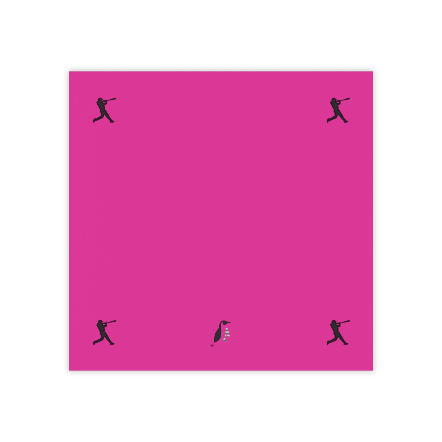 Post-it® Note Pads: Baseball Pink