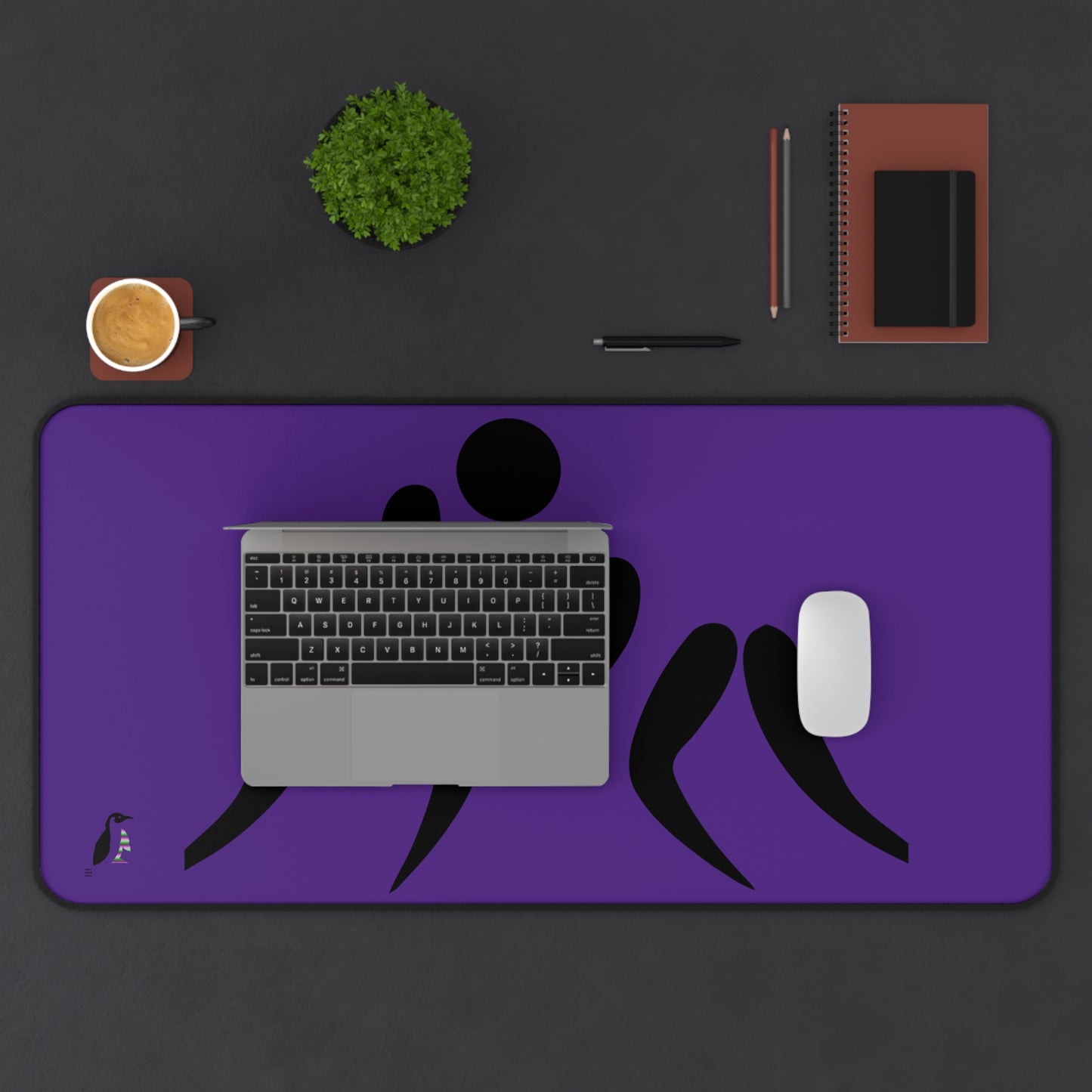 Desk Mat: Wrestling Purple