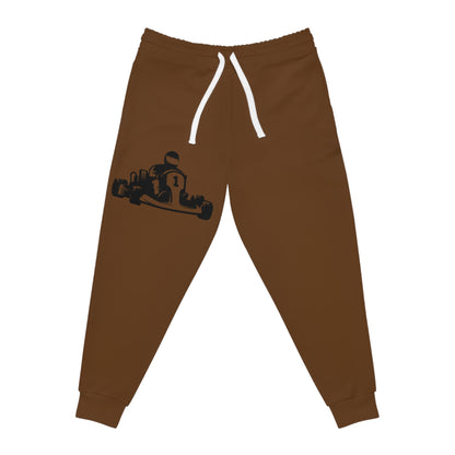 Athletic Joggers: Racing Brown